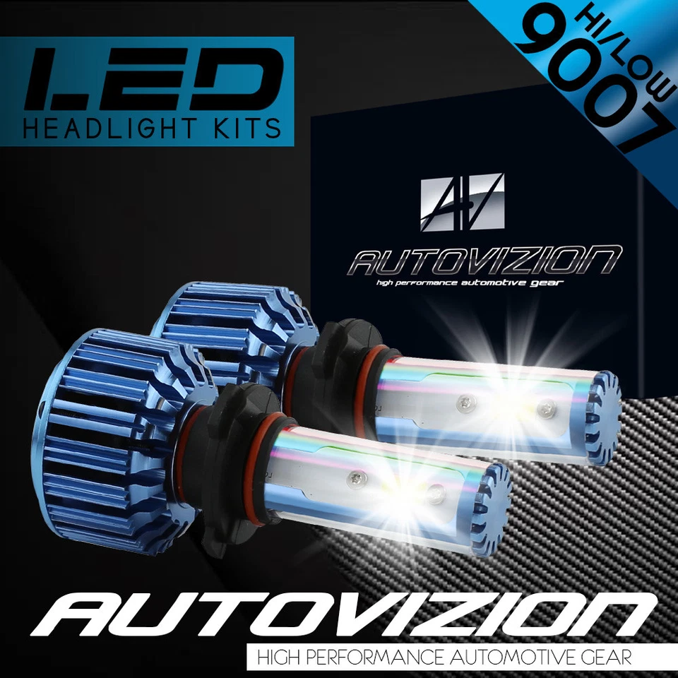 Kit faros LED HID AUTOVIZION 9007 HB5 blanco para Chrysler Sebring 1996-2008 Foto 1 de 1