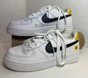 Nike Air Force 1 Sneakers Size 4.5Y Youth White Casual Fashion Shoes - Picture 1 of 18