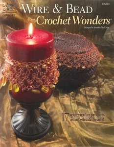 Wire & Bead Crochet Wonders 2006 McClain Annie's Attic Bracelet Coaster Necklace - Picture 1 of 5