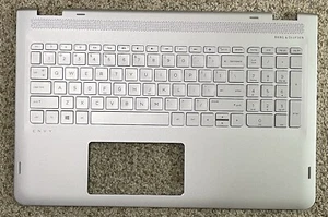 HP ENVY X360 M6-AQ 15AQ Palmrest Cover w/Backlit Keyboard | PN: 857283-001 - Picture 1 of 3