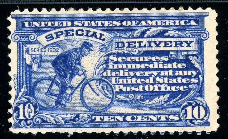 USAstamps Unused FVF US 1902 Special Delivery Scott E6 OG MHR - Image 1 of 2