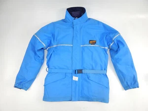VINTAGE CIESSE PIUMINI BLUE NYLON/COTTON WINTER RIDING JACKET MENS SIZE M ITALY - Picture 1 of 19