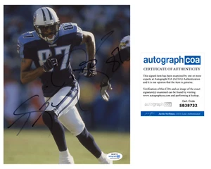 KEVIN DYSON SIGNED 8X10 PHOTO ACOA AUTOGRAPHED TENNESSEE TITANS RACC - Picture 1 of 3