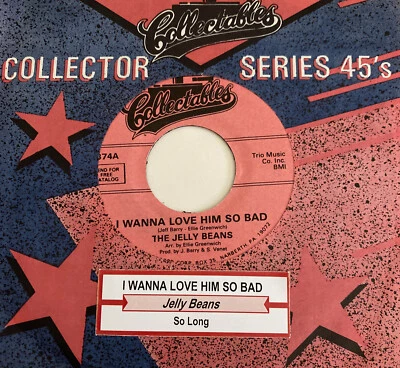 Jelly Beans 45 I Want to Love Him So Bad / So Long NEW unplayed r&b soul - Image 1 of 3