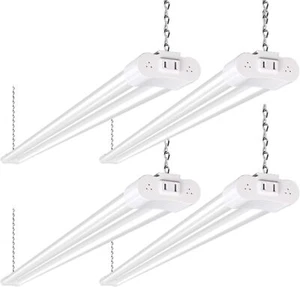 4 Pack 4FT LED Shop Light, Linkable Utility Shop Lights, 42W, 5000K Daylight - Picture 1 of 6