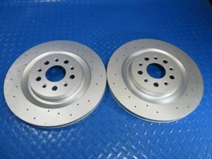 Maserati Ghibli Quattroporte rear brake rotors PREMIUM QUALITY 2PCS #6746 - Foto 1 di 8