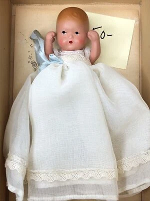 "Muñeca Nancy Ann Storybook de colección bisque NASB articulada #210 Hush Baby con caja" Foto 1 de 4