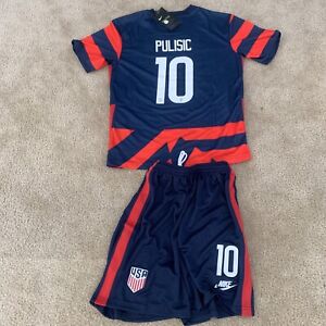 Christian Pulisic Home Team USA Jersey Size Adult Large With Shorts