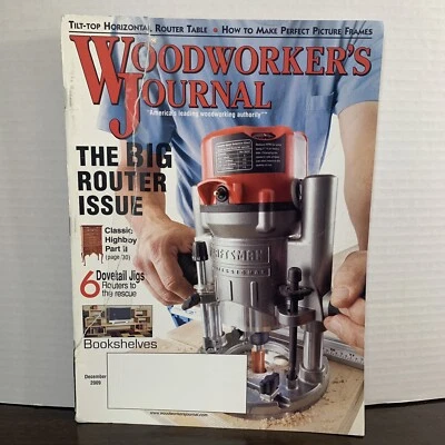 Vintage Woodworker’s Journal December 2009 The Big Router Issue + Bookshelves - Image 1 of 4