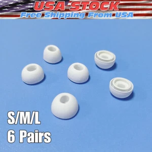 6 For Apple AirPods Pro Earphone Replacement Earbuds Silicone Accessories Covers - Picture 1 of 11