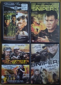 Sniper 1, 2, 3, 4 & 5 DVDs (1 & 2 NEW FS/ 3 , 4: Reloaded & 5: Legacy Used VGC) - Picture 1 of 4