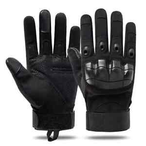 Black Combat Tactical Gloves - Size L