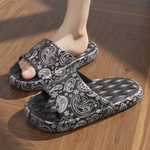 Men's Summer Sandals Slides Fashion Beach Flip Flops Outdoor Slippers Comfort - Picture 1 of 8