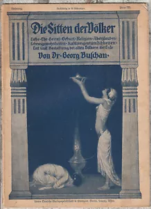 Las costumbres de los pueblos * Dr. Georg Buschan * Australia erotismo etnología 1920 - Imagen 1 de 4