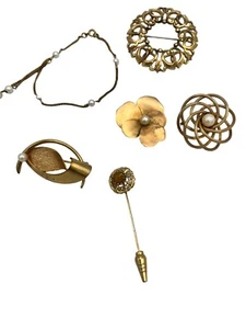 Vintage Gold Filled Pearl Tigerauge Schmuck Konvolut WRE Anson - Bild 1 von 8