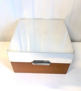 VINTAGE & SELTENE RAYMOND WEIL STERLINGSILBER 0,925 & HOLZ UHRENBOX SCHWER ZU FINDEN - Bild 1 von 8