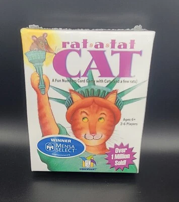 Rat-a-Tat Cat Fun Numbers Card Game by Gamewright - New, Sealed strategy memory  - Image 1 of 3