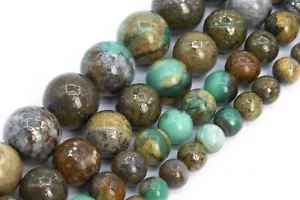Genuine Natural Atacamite Grade AAA Round Gemstone Loose Beads 5-6/8/10/12MM - Picture 1 of 11