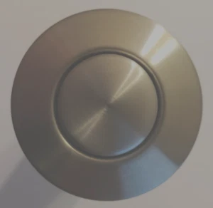 Signature Hardware Single Outlet Sinktop Air Switch Button, Nickel - Picture 1 of 4