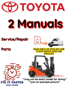 TOYOTA FORKLIFT 02-2FG30 SERVICE REPAIR PARTS MANUAL PDF FILE ON USB - Picture 1 of 3