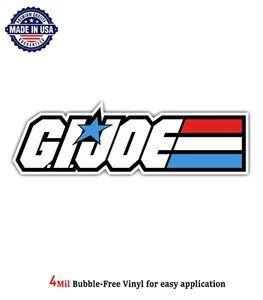 G.I. JOE VINYL DECAL STICKER CAR TRUCK WINDOW BUMPER GARAGE 4MIL BUBBLE FREE - Picture 1 of 2
