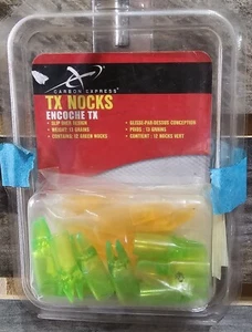Carbon Express - CX Encore TX Nocks - .203 - Clear Green / Orange (21 nocks) - Picture 1 of 2