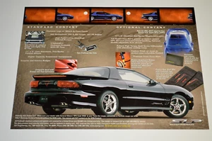 Pontiac Firebird Firehawk SLP 2002 Salón del Automóvil de Detroit Carpeta Original Pantalla - Imagen 1 de 2