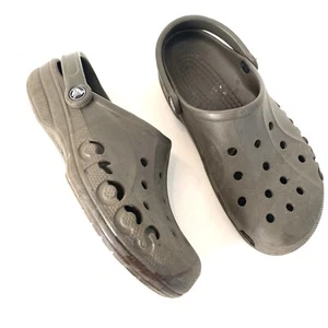 CROCS $45 Classic Unisex Mens 8 Womens 10 Chocolate Brown Waterproof Clogs - Picture 1 of 5