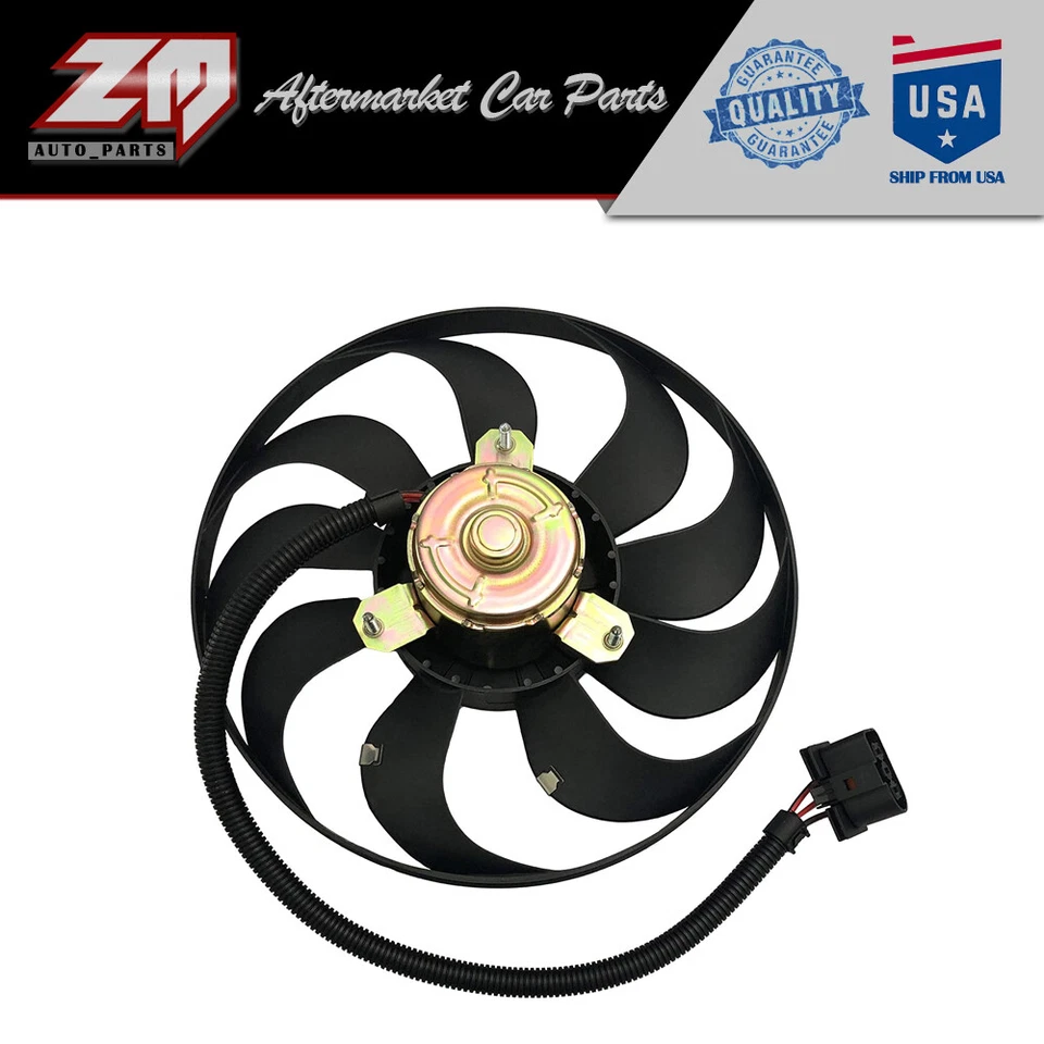 A/C Condenser Cooling Fan Assembly For Audi TT 2000-2002 Audi TT Quattro 2000-06 - Image 1 of 4