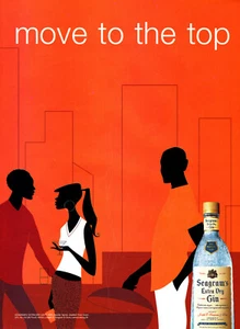 SEAGRAM'S GIN AD #19 RARE 2003 OUT OF PRINT  - Picture 1 of 2