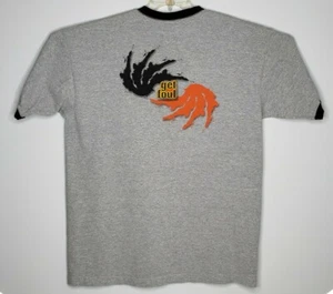 Vintage Chilly Bear Sportswear Get Foul Graphic T-Shirt Uomo XL Made in USA - Foto 1 di 9
