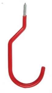 Gancho de almacenamiento de bicicleta Stanley National S132-600 6" enchapado en zinc rojo - Imagen 1 de 1