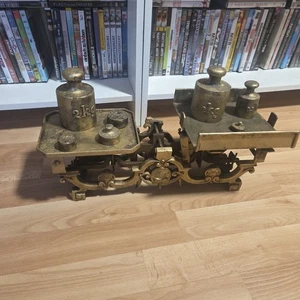 5Kg Antike Tafelwage Mit Gewichten  - Bild 1 von 5