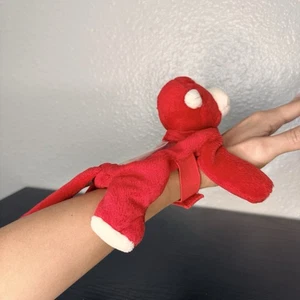 BeanPals KellyToy Vintage 90er Armband Plüsch roter Affe Tier durchsichtiger Beutel - Bild 1 von 7