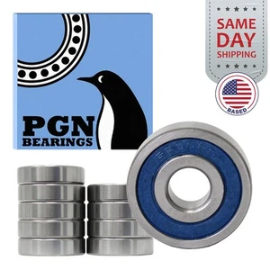 (10) 6200-2RS Premium Rubber Seal Ball Bearing C3 EMQ, 10x30x9, 6200 2RS 6200rs - Picture 1 of 11