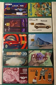 LOT 10 TÉLÉCARTES CANADA - DISNEY, FORMULE 1, VOITURE, CHUTES DU NIAGARA - Imagen 1 de 2