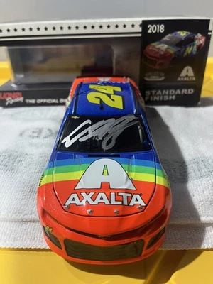 William Byron 2018 #24 Axalta Rainbow Darlington Gordon Throwback AUTOGRAPHED!  - Image 1 of 3
