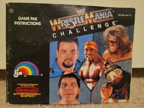 WWF Wrestlemania Challenge Nintendo NES Instruction Manual Ships SAME day