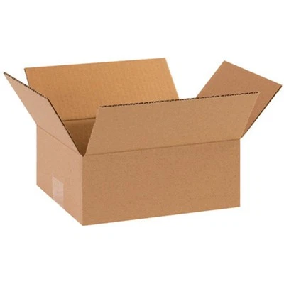 Aviditi 10 x 8 x 4 Corrugated Cardboard Boxes, Flat 10"L x 8"W x 4"H, Pack of... - Image 1 of 4