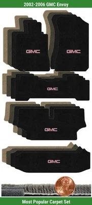 Набор ковриков Ultimat на заказ для 2002-2006 GMC Envoy с логотипом (5 штук) #NSP - Изображение 1 из 4