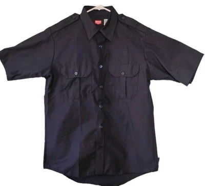 Camisa Red Kap Sentinel Seguridad Básica Manga Corta Mediana Azul Marino ¡Excelente! Foto 1 de 4
