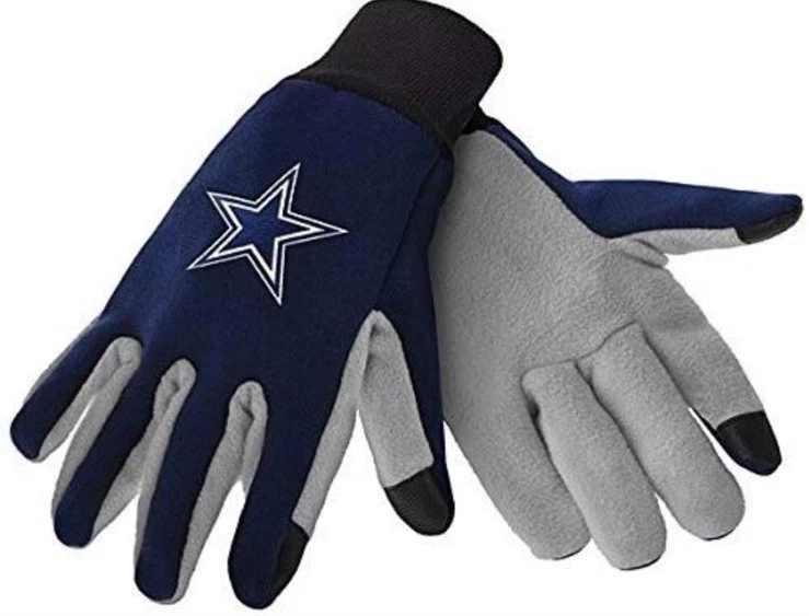 Foco Dallas Cowboys Color Texting Utility Glove Team One Size Unisex