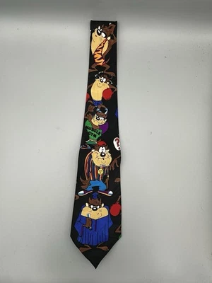 Corbata vintage Taz Tasmanian Devil 1993 Looney Tunes Mania 4x56 Foto 1 de 4