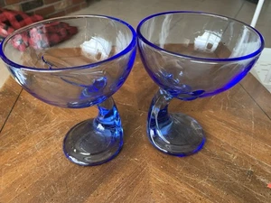 Hecho en Italia 2 Bormioli Rocco Marcado Azul Arte Vino Bebida Copas Ángeles Hada - Imagen 1 de 13