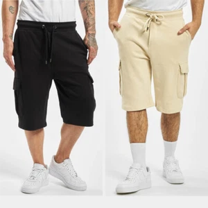Def Shorts Pants Short Sweatpants Pockets Jersey Fabric Pattern Basic Man - Picture 1 of 10