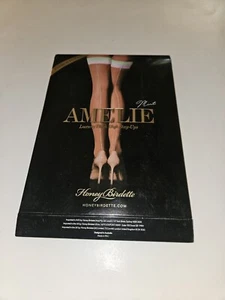 Honey Birdette Amelie Mint Stockings Luxury Thigh High Stay Ups size Large New - Picture 1 of 4