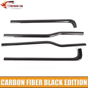 🌟 For 2004-2014 Ford F150 4Dr Extended Super Cab Carbon Fiber Window Sill COVER - Picture 1 of 8