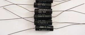 10 NOS John E Fast Capacitors .2 MFD @ 200VDC - Picture 1 of 1