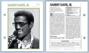 Sammy Davis JR - 1970's Atlas Editions Movie Star Card - Picture 1 of 1
