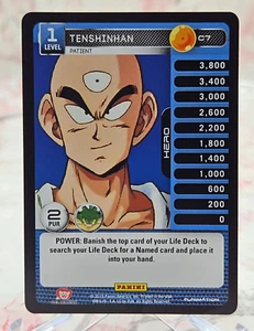 DBZ Dragon Ball Z TCG Tenshinhan (Level 1) C7 Panini Heroes & Villains - NM - Picture 1 of 2